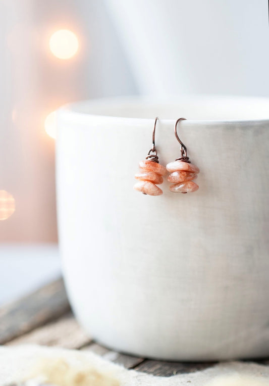 Sunstone Stack Earrings