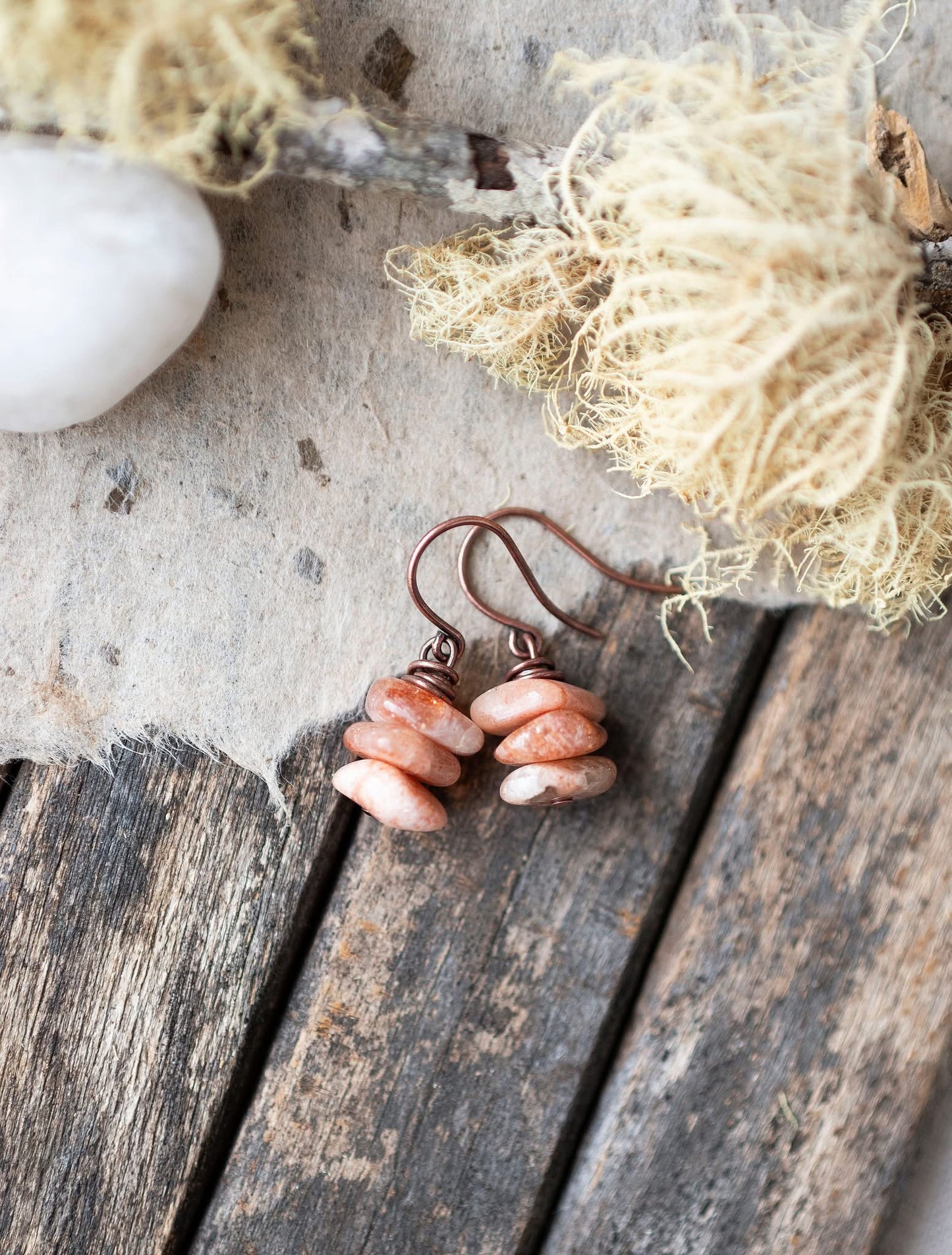 Sunstone Stack Earrings