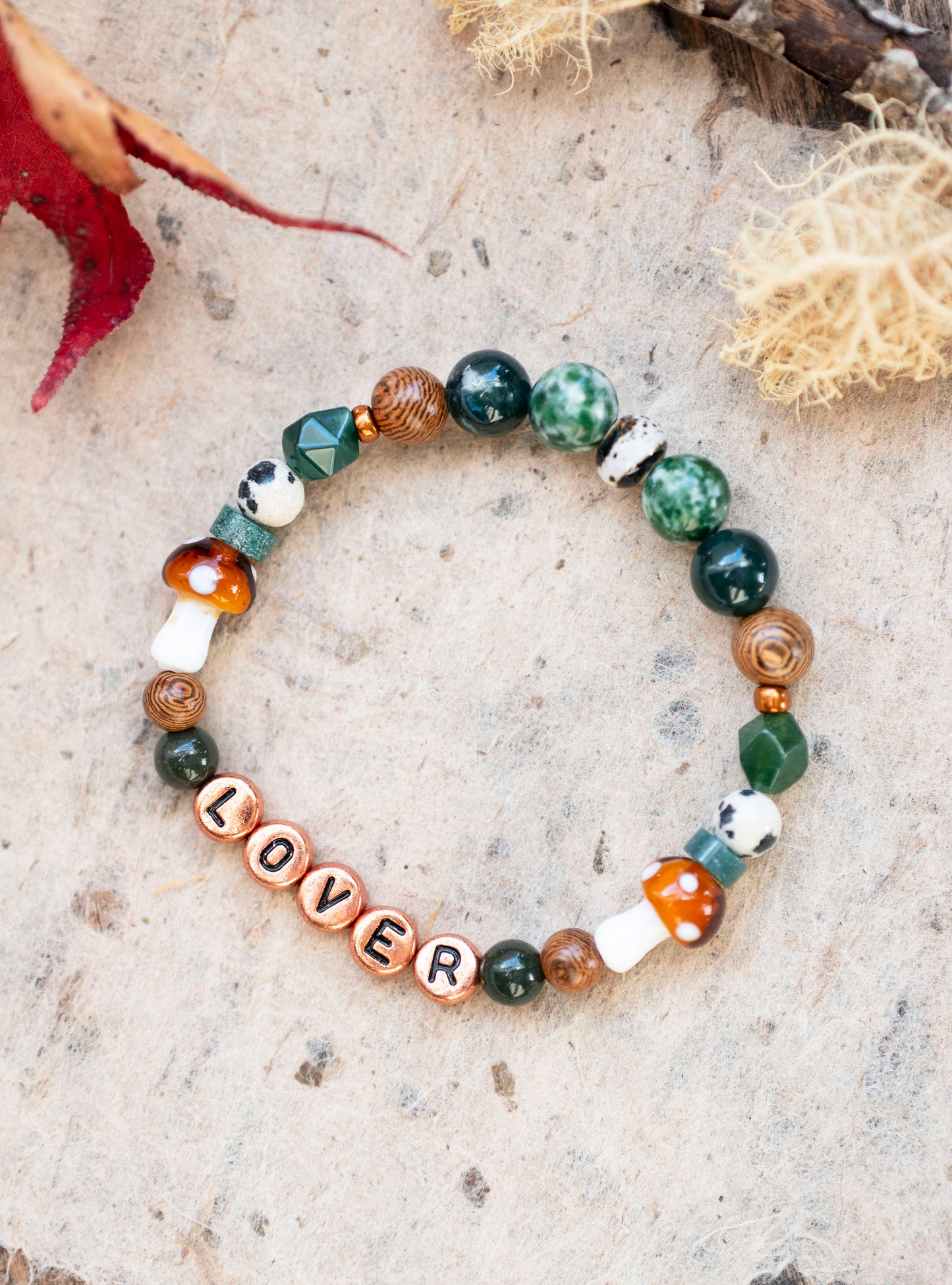 Nature Lover Earthy Gemstone Stretch Bracelet Set