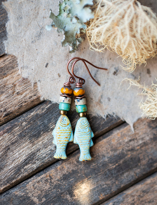 Fishies Nature Inspired Earrings